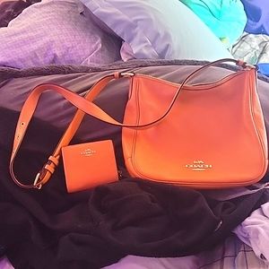 Orange coach bag (Without Wallet)
